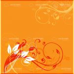 Abstract Floral Background in Autumnal Tones